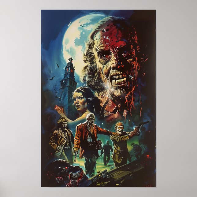Classic Hammer Horror Films Movie Poster  (Front)