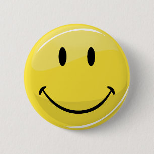 Classic Happy Face 6 Cm Round Badge