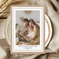 Classic Happy Thanksgiving Family Photo