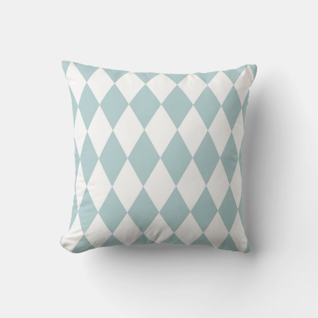 Classic Harlequin Diamond Pattern Cushion (Front)