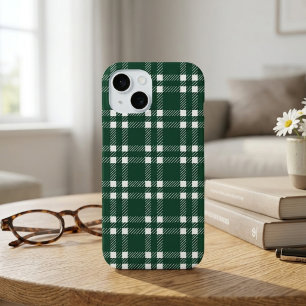 Classic Heritage Forest Green Plaid Tartan  iPhone 15 Case