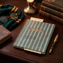 Classic Heritage Sage Striped Monogram