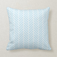 Classic Herringbone Pattern in Baby Blue and White