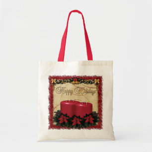 Classic Holiday Deco Christmas GIFT Tote Bag