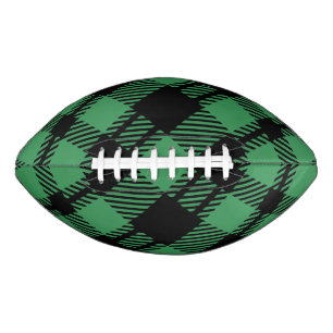 Classic Holiday Green Chequered Pattern Football