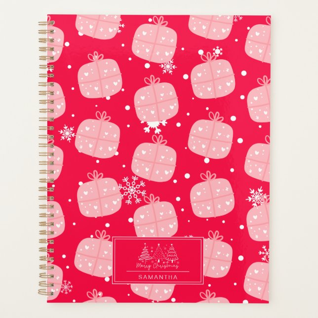 Classic Holiday Pattern-Christmas Present Planner (Front)