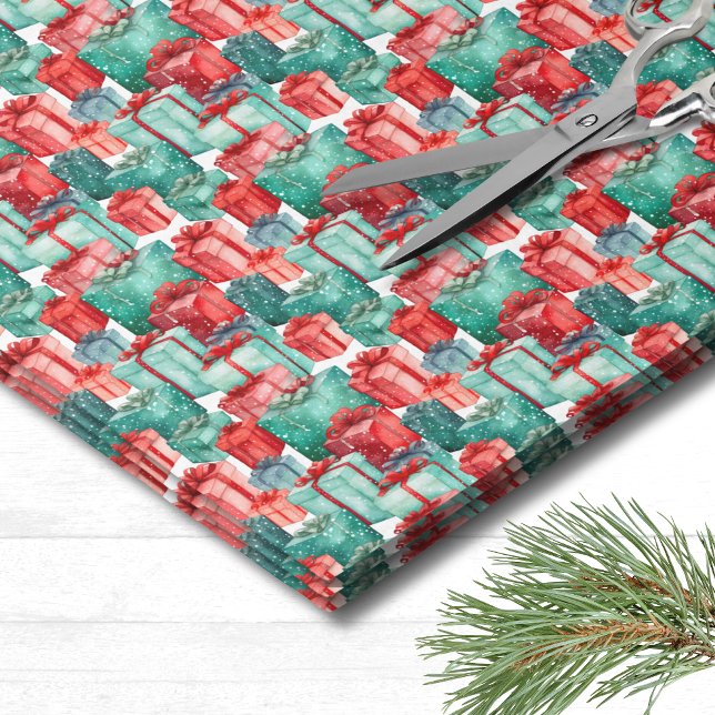 Classic Holiday Pattern Christmas Tissue Paper (Classic Holiday Pattern Christmas Tissue Paper)