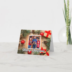 Classic Holiday Photo Template Merry Christmas