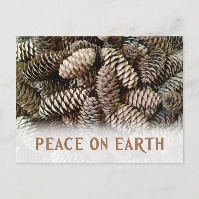 Classic Holiday Pine Cone Peace On Earth (Front)