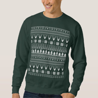 Classic Holiday Reindeer Christmas Sweater Pattern