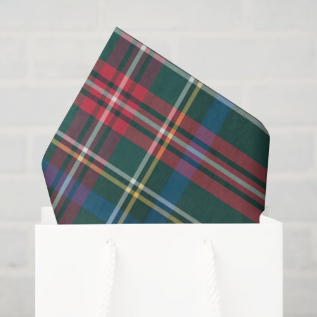 Classic Holiday Tartan Plaid Christmas Wrap Tissue Paper (Gift Bag)