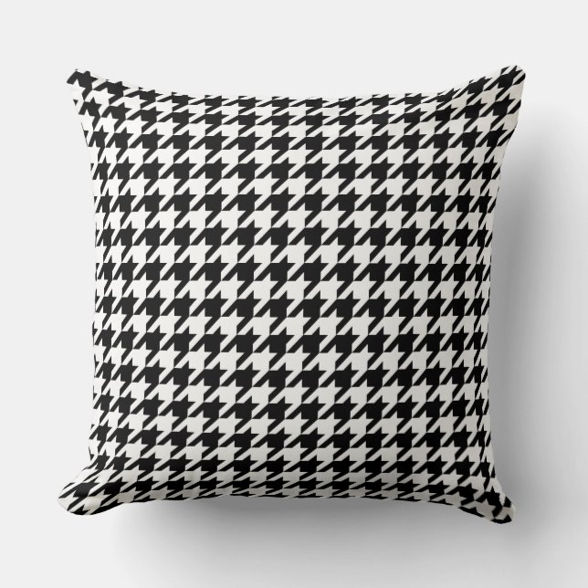 Classic houndstooth pattern Dogstooth check design Cushion (Front)
