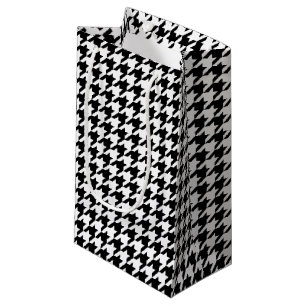 Classic houndstooth pattern Dogstooth check design Small Gift Bag