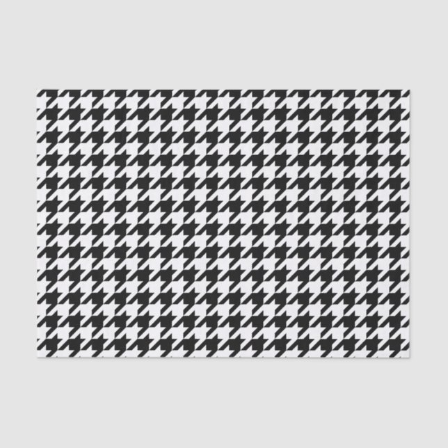 Classic houndstooth pattern Dogstooth check design Tissue Paper (Front)