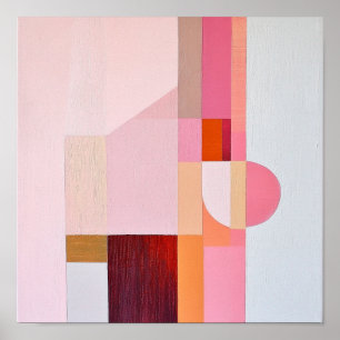 Classic Housewarming Geometric Abstraction Wall Poster