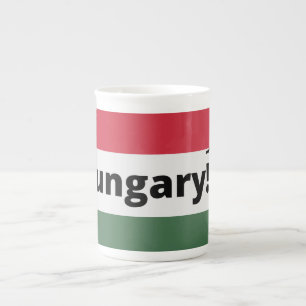 Classic Hungary National Soccer Team Flag Bone China Mug