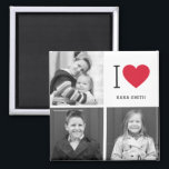 Classic I Heart Editable Colour Custom Photo Magne Magnet<br><div class="desc">Photo gifts make the best gifts! Easily personalised with your text and/or photo(s) for a custom look. Designed by Berry Berry Sweet,  Modern Stationery and Personalised Gifts. Visit our website at www.berryberrysweet.com to see our full product lines.</div>