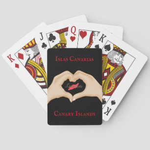 Classic I Love Lanzarote Poker Letters Playing Cards