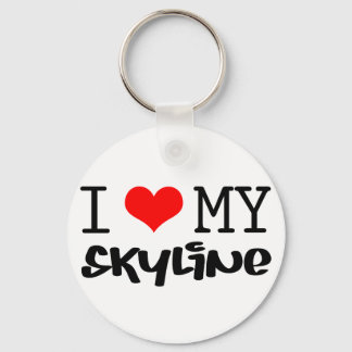Classic "I Love My Skyline" design Key Ring