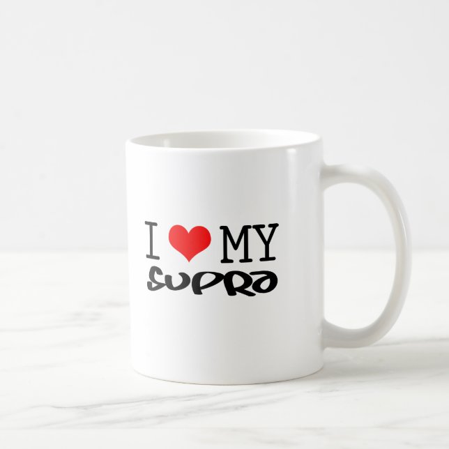 Classic "I Love My Supra" design Coffee Mug (Right)