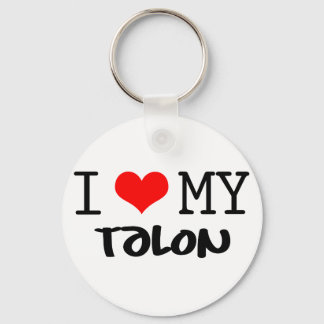 Classic "I Love My Talon" design Key Ring