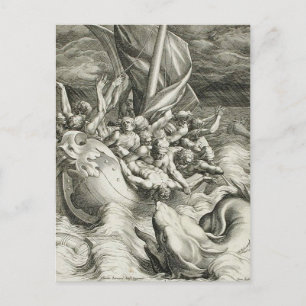 Classic illustration postcard