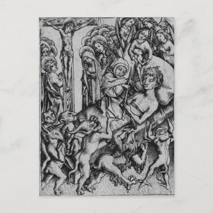 Classic illustration postcard