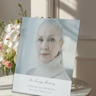 Classic In Loving Memory Funeral Pedestal Sign