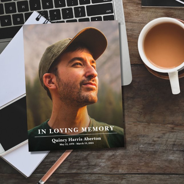 Classic In Loving Memory Memorial Program Programme (Creator Uploaded)