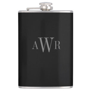 Classic Initials EDITABLE COLOR Personalised Flask