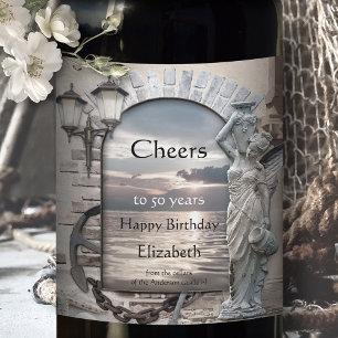 Classic Italian Nautical Wine Label