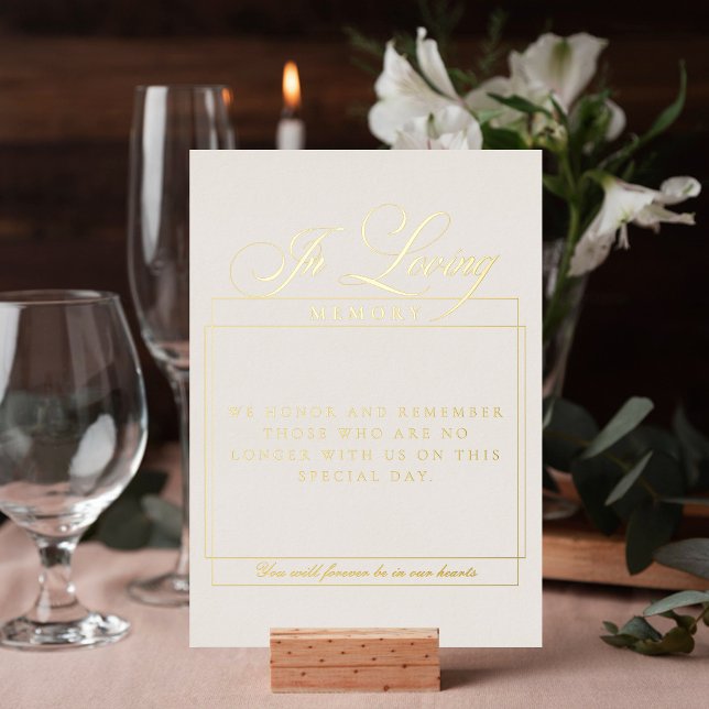Classic Ivory Calligraphy In Loving Memory Sign (Creator Uploaded)