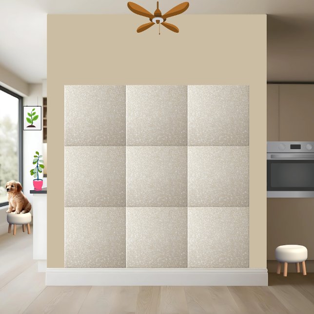 Classic Ivory Sparkling Glitter Wall Floor Kitchen Tile (Creator Uploaded)