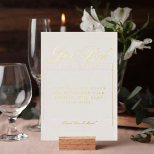 Classic Ivory White Wedding Guest Book Sign