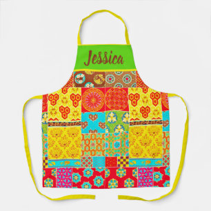 CLASSIC JAPANESE QUILTED PATTERN APRON