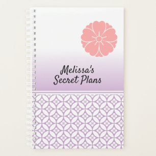 Classic Japanese Shippo Pattern and Cherry Blossom Planner