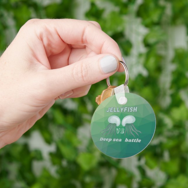 Classic jellyfish shirt key ring (Hand)