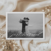 Classic Just Married QR Code Wedding