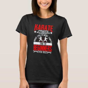 Classic Karate Black Belt Gi Uniform Karate Master T-Shirt