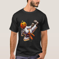 Classic Karate Halloween Pumpkin Skeleton Spooky M