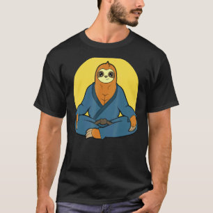 Classic Karate Master Martial Arts Jiu Jitsu Sloth T-Shirt