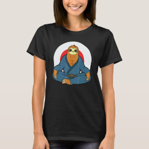 Classic Karate Master Martial Arts Jiu Jitsu Sloth T-Shirt