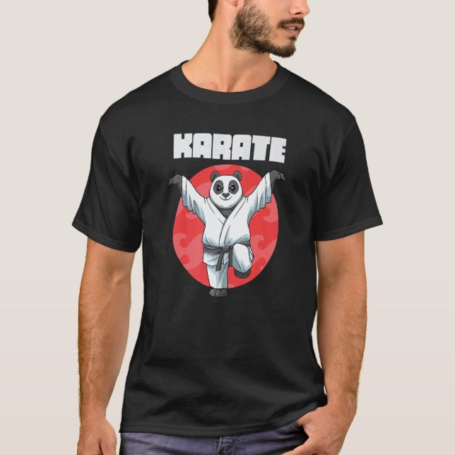 Classic Karate Panda Crane Kick T-Shirt (Front)