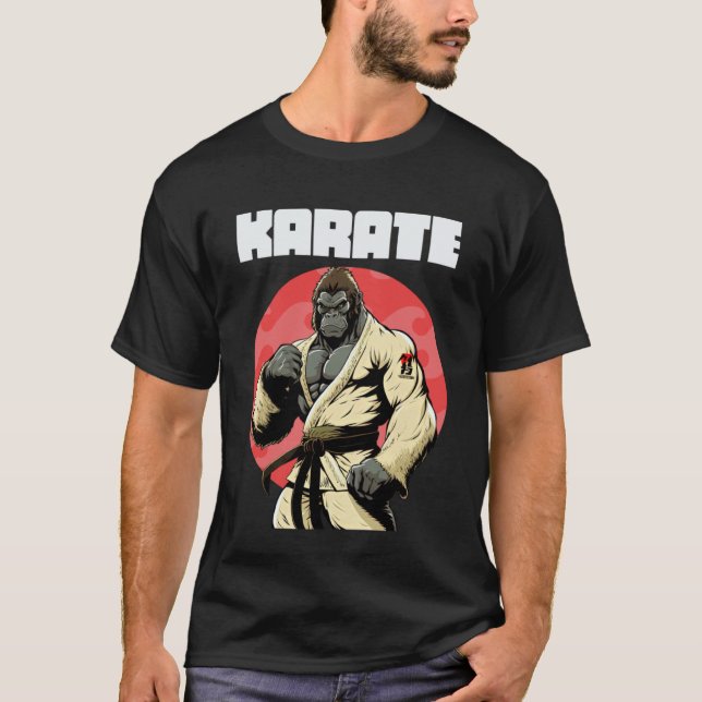 Classic Karateka Karate Gorilla  1 T-Shirt (Front)