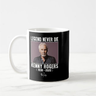 Classic Kenny Rogers Legend Never Die Coffee Mug