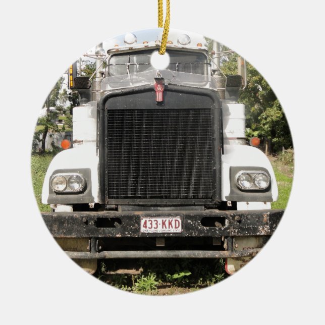 Classic Kenworth Truck Ceramic Tree Decoration (Front)