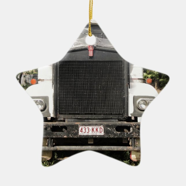 Classic Kenworth Truck Ceramic Tree Decoration (Front)