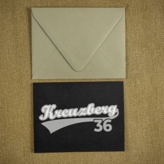 Classic Kreuzberg 36 Berlin City Logo Oldschool Postcard
