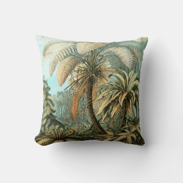 CLASSIC KUNSTFORMEN DER NATUR VINTAGE ILLUSTRATION CUSHION (Front)