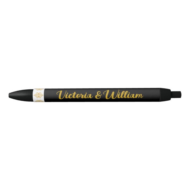 Classic Lace Wedding Favours Writing Pens (Front)